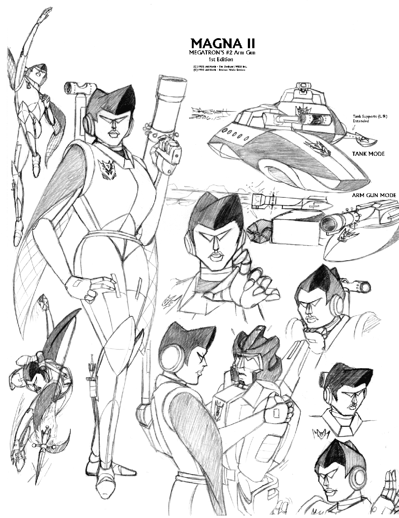Magna II's original character study from 1988